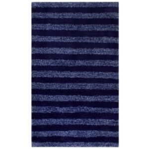 Sunham Modeira Stripe 21″ X 34″ Bath Rug  Navy